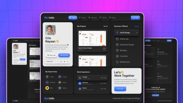 Bentolio – Creative Personal Portfolio Elementor Template Kit