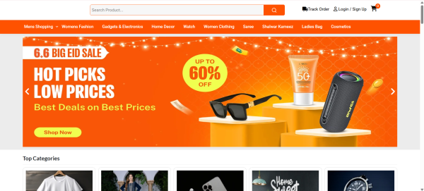Laravel Ecommerce Website Script